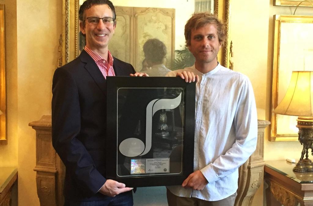 NMPA presents Aaron Bruno G&P Songwriter Award for “Sail”