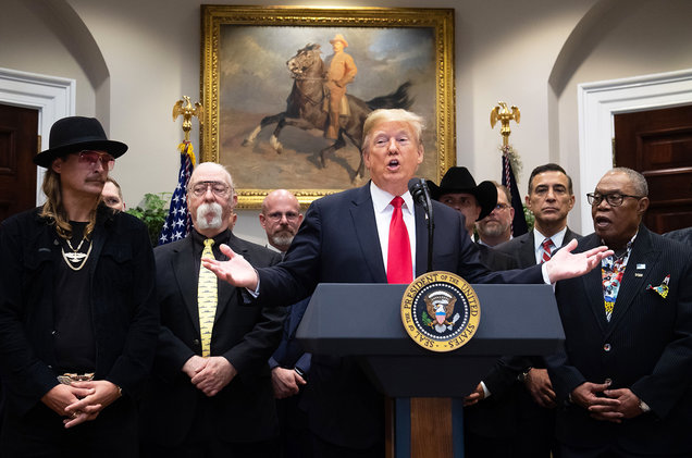 President Trump Signs Music Modernization Act Into Law With Kid Rock, Sam Moore As Witnesses